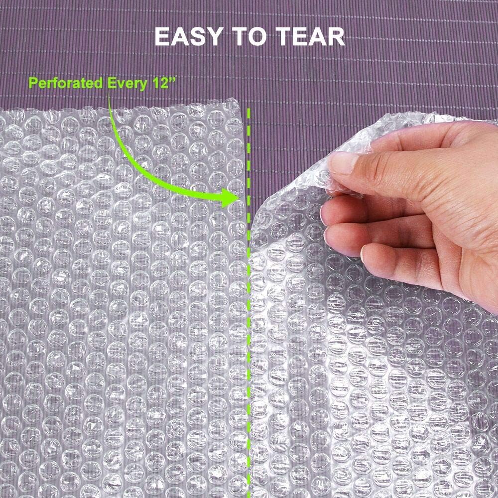 Air Bubble Cushioning Wrap Rolls, Two Rolls with Fragile Stickers — view 2