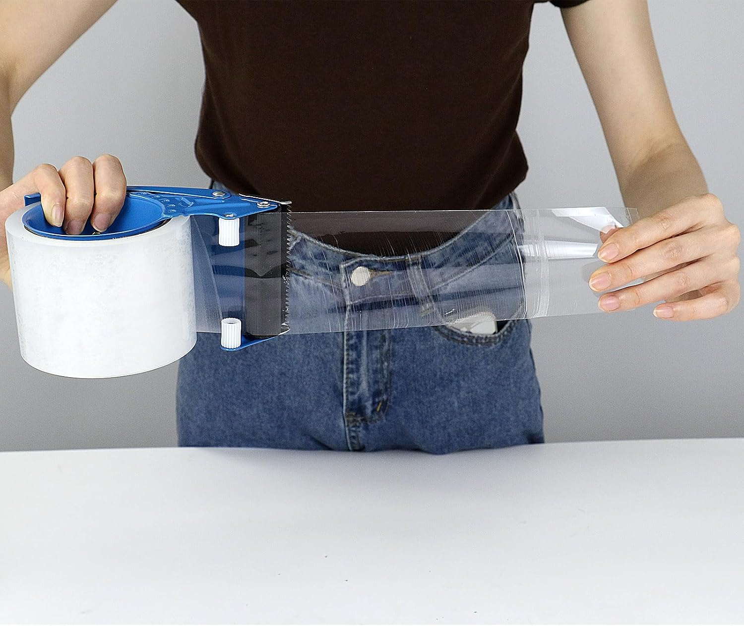 Clear Packaging Tape with Dispenser and Two Refills — view 2