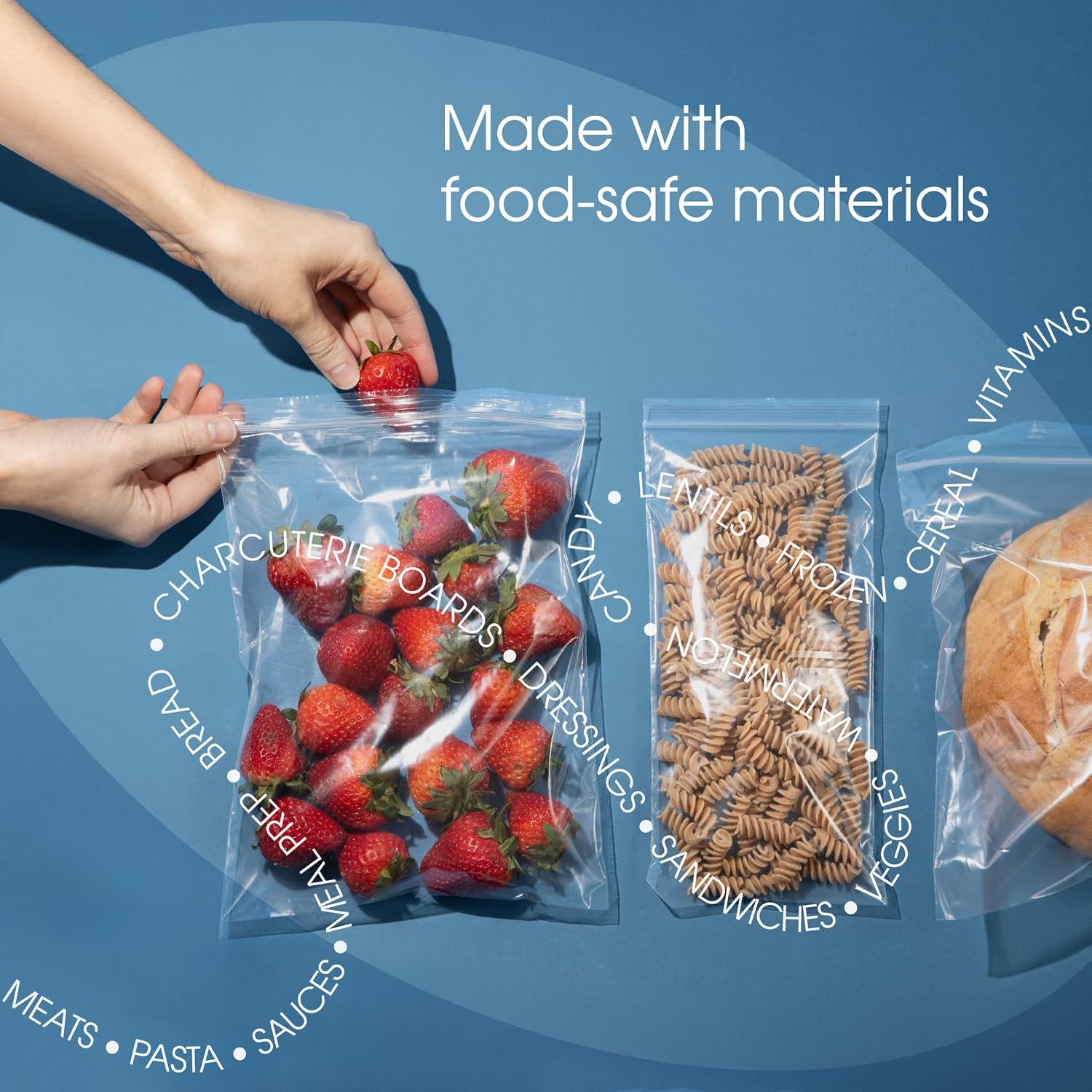 Clear Reclosable Zip Plastic Bags, 12×15 inch, 100 Count — view 4