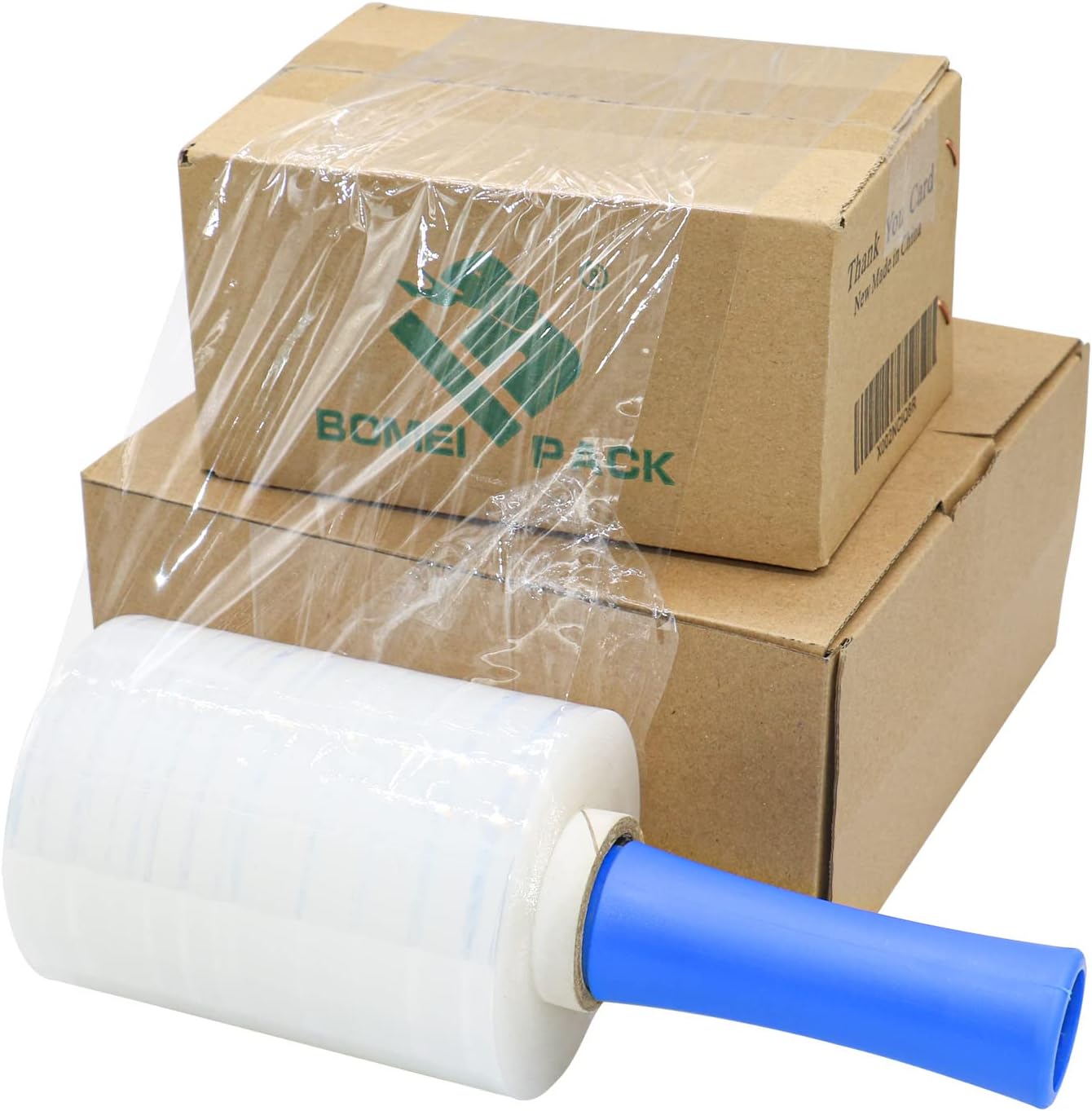 Mini Clear Stretch Film Rolls for Packing, 2 Pack — view 3